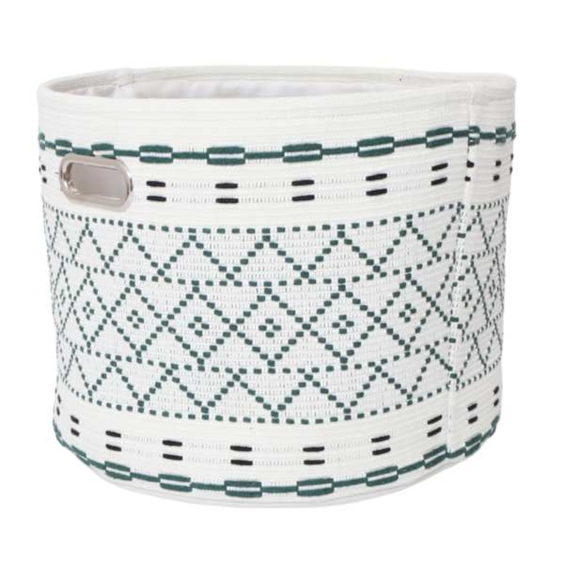 Embroidery Round Storage Basket, 16″
