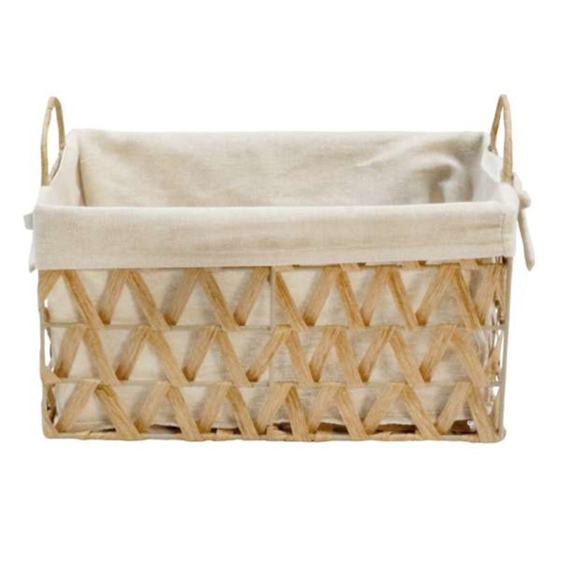 Chevy Natural Wicker Rectangle Storage Basket, Medium