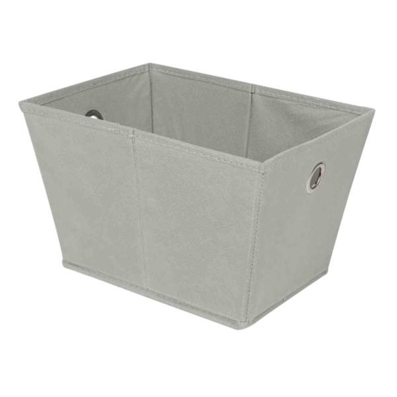 Grey Collapsible Tapered Storage Cube, Small