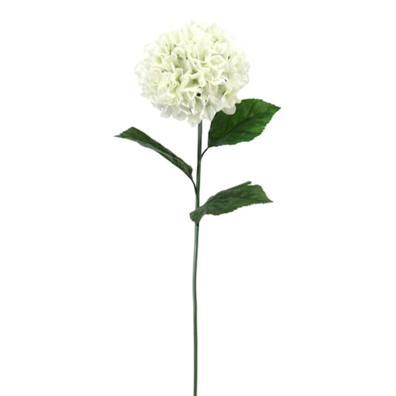 Large White Hydrangea Floral Stem, 37.5″