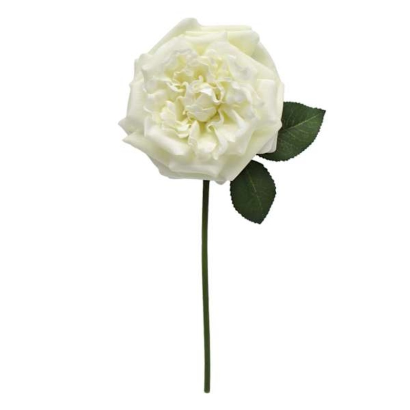 Willow Crossley White Real Touch Rose Floral Pick, 12″