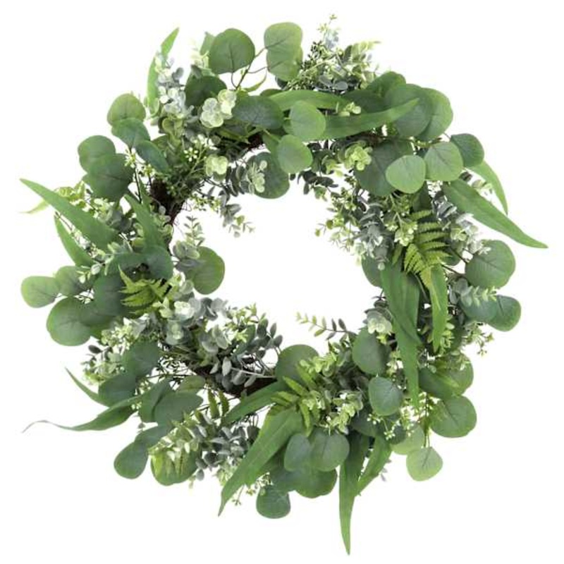 Eucalyptus & Fern Wreath, 24″