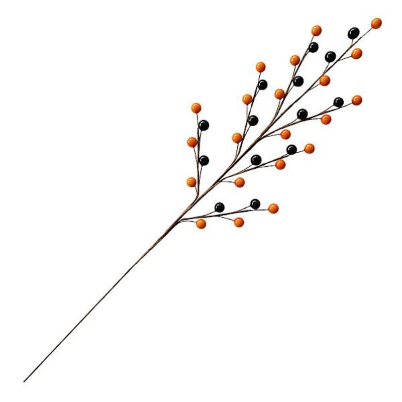 Orange & Black Berry Stems, 19″ | At Home