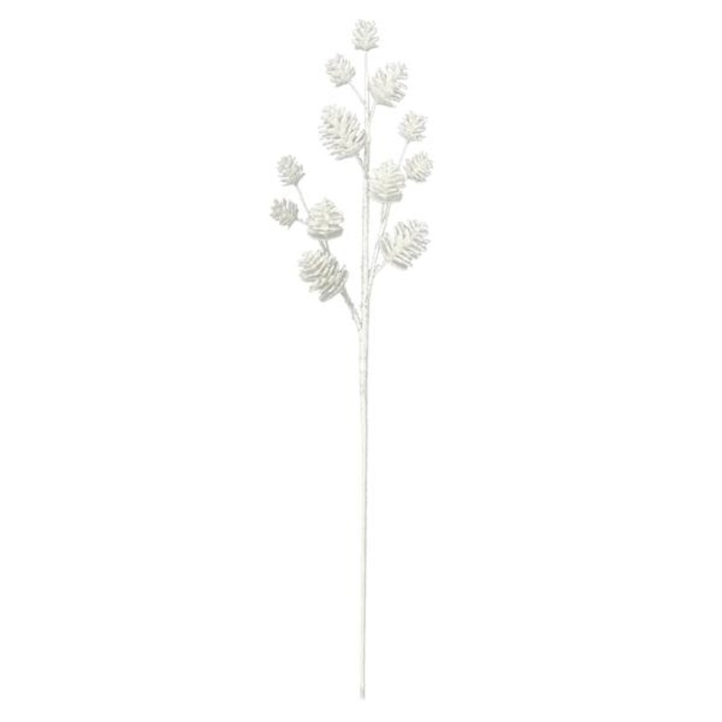 White Pinecone Stem 31″ | Floral Dcor | At Home