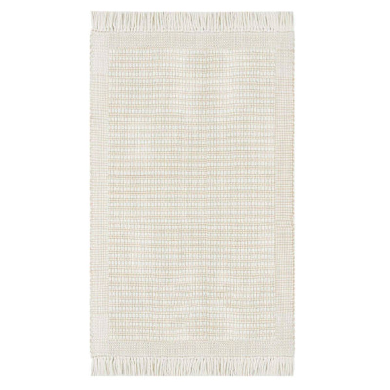 (B818) Honeybloom Newton Ivory Flatweave Accent Rug, 3×5