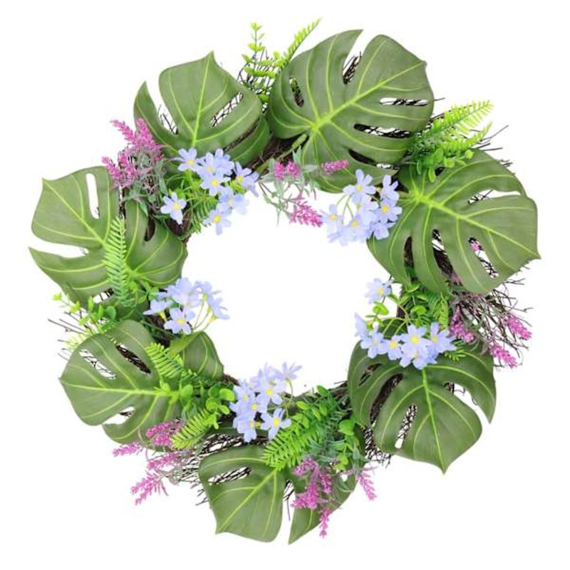 Blossom, Heather & Philo Spiral Vine Wreath, 22″