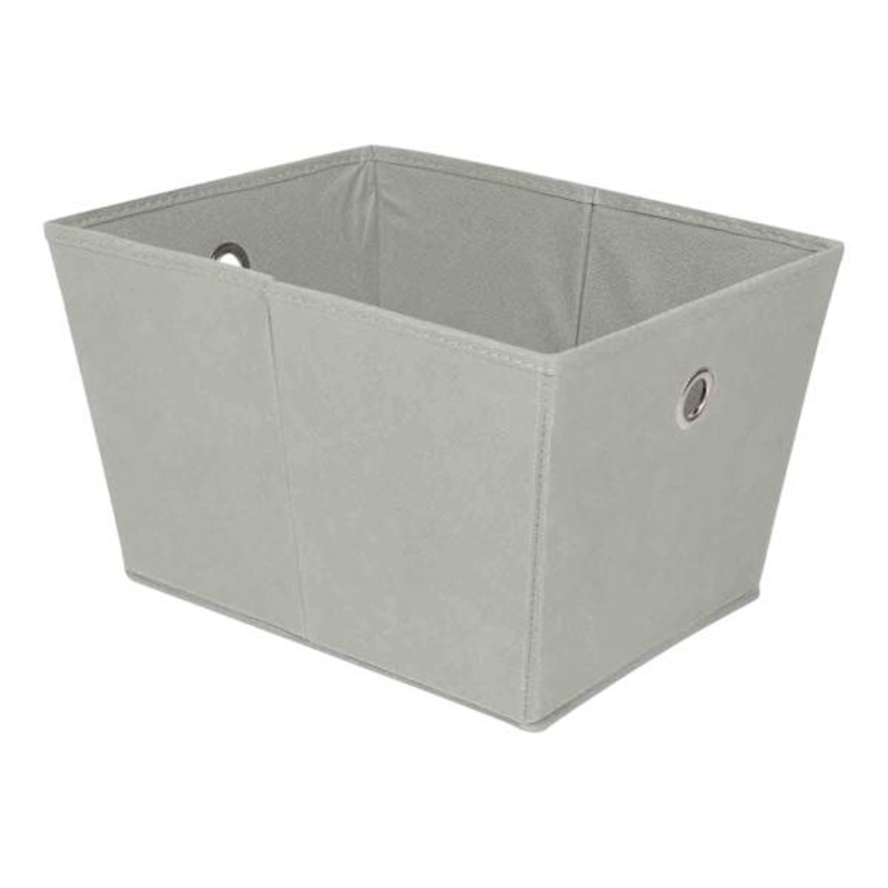 Grey Collapsible Tapered Storage Cube, Medium