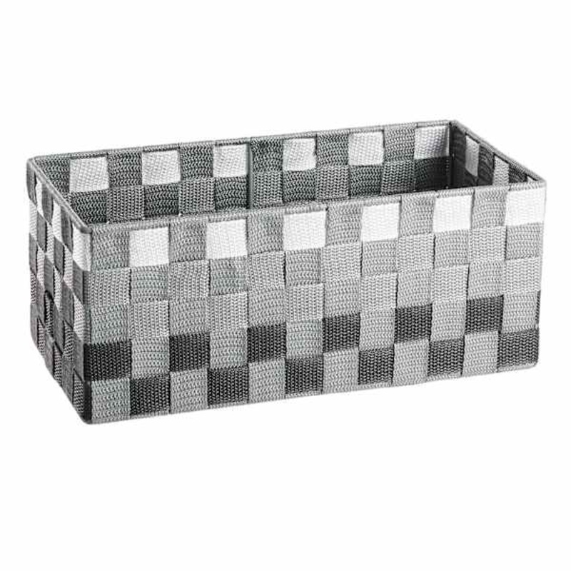 Grey Ombre Under Bed Strap Storage Basket, Small