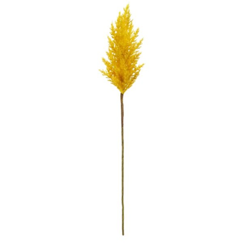 Mustard Yellow Pampas Grass Stem, 36″