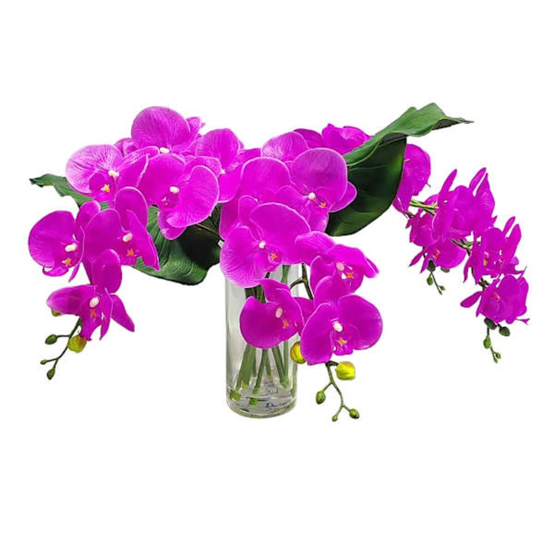 Real-Feel Orchid Arrangement, 16″
