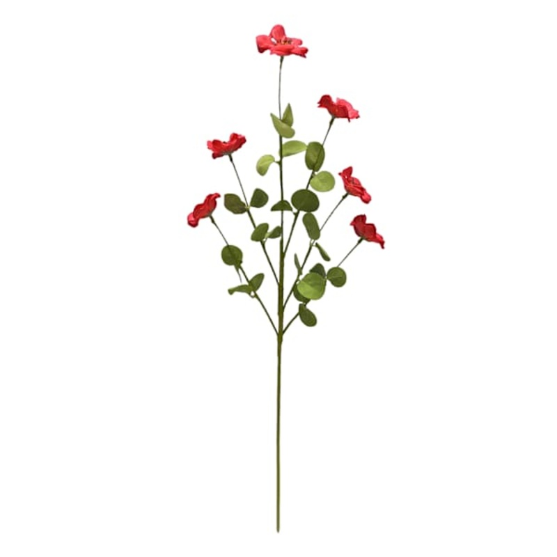 Small Red Daisy Floral Spray, 32″