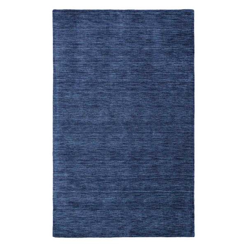 Whitaker Navy Blue Wool Tufted Area Rug 5×7 | At Home