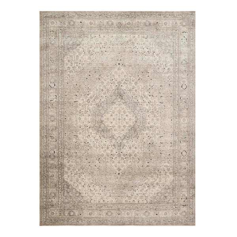 (B500) Xander Ivory & Tan Area Rug, 8×10