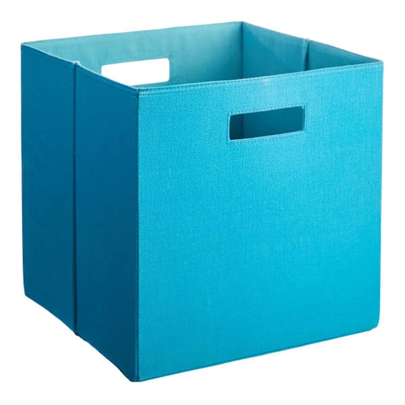 REAL SIMPLE Blue Modular Storage Cube, 13″