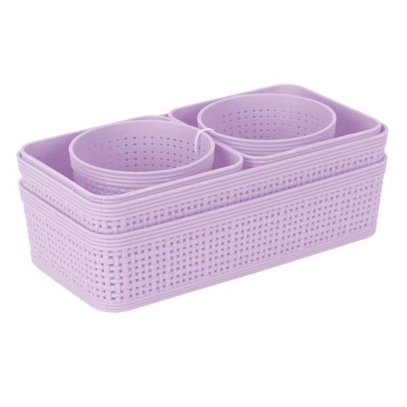 6-Piece Storage Set, Lavender