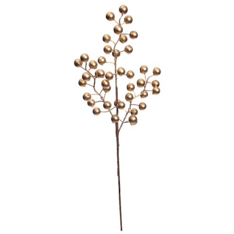 Metallic Gold Berry Spray 18″ | Holiday Dcor | At Home