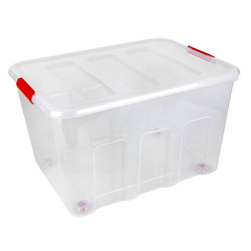 Multipurpose Red Latch Storage Tub Container 92L | Storage Solutions | At Home
