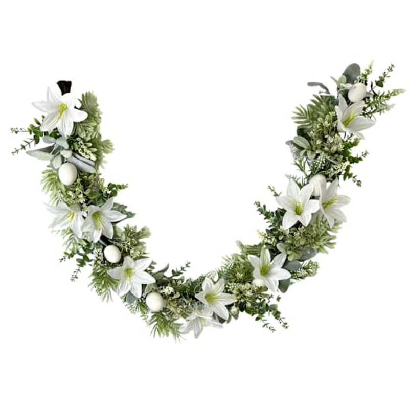 White Lily Garland, 56″