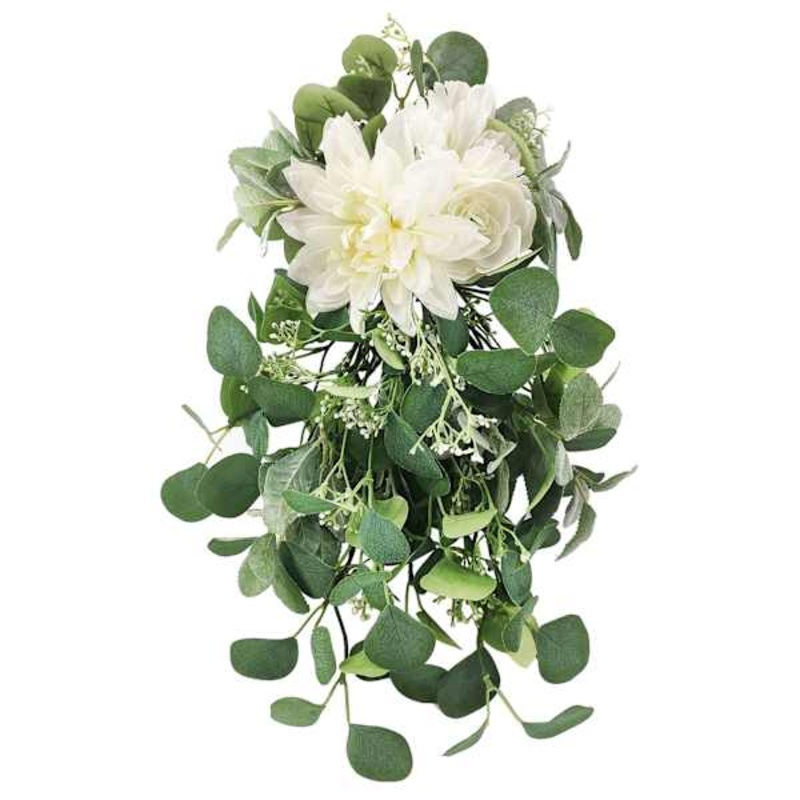 Mixed Ranunculus & Greenery Aisle Marker, 22″