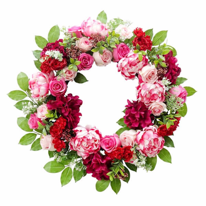 Rose & Hydrangea Wreath, 22″