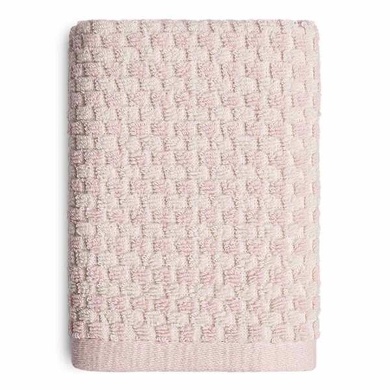 Plush Performance Pink Popcorn Cotton Hand Towel, 16×28