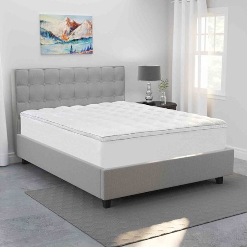 Quilted Mattress Topper, Queen