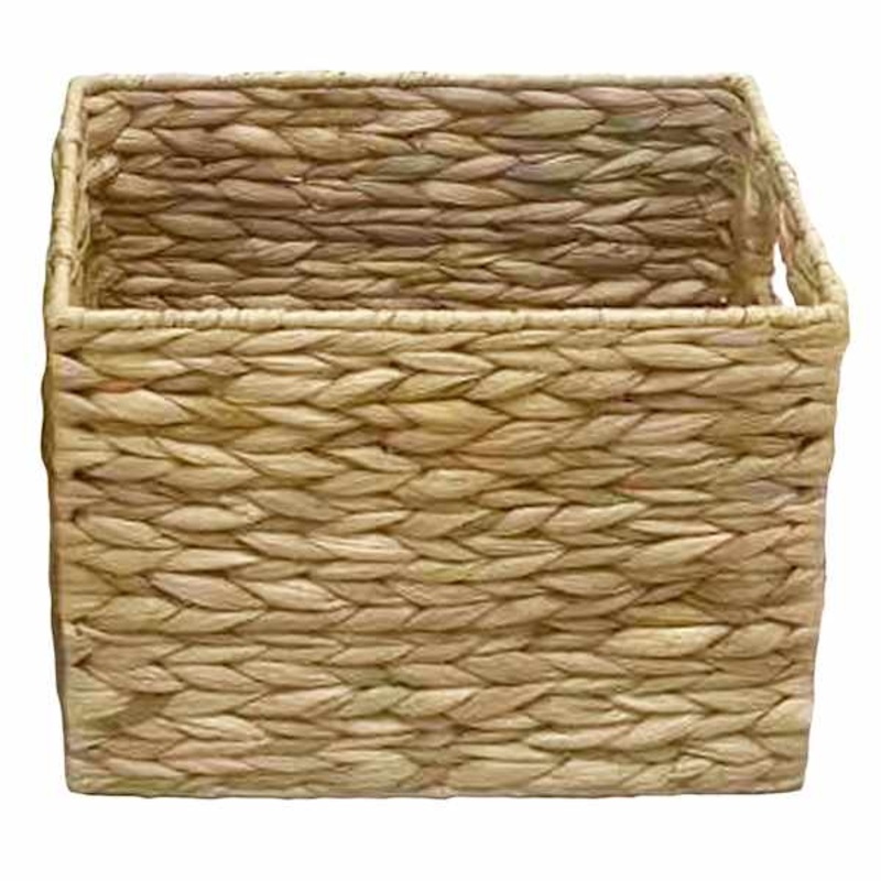 Small Water Hyacinth Rectangle Basket | Home Storage | At Home