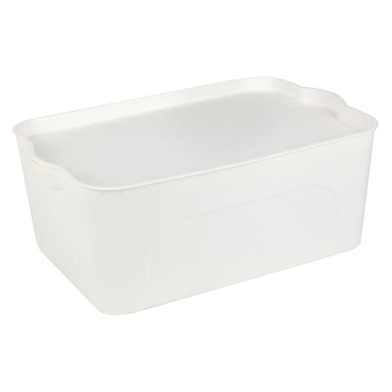 White Storage Container, Medium