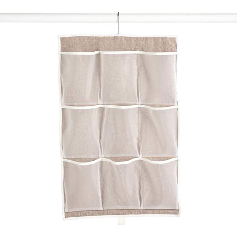 12-Pocket Double Sided Fabric Hanging Closet Organizer