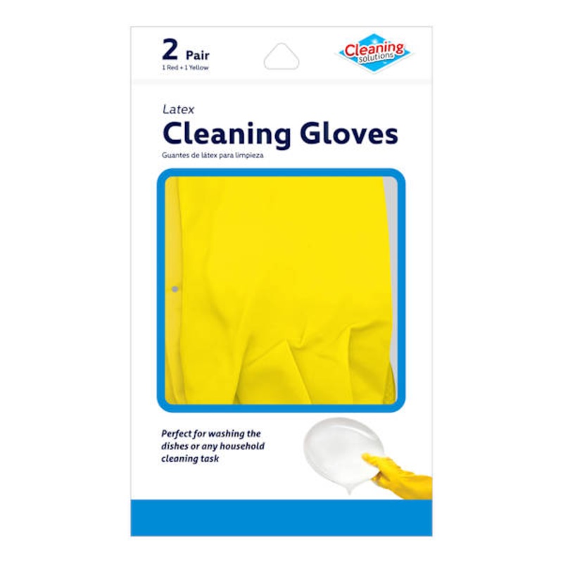 2-Pair Latex Cleaning Gloves