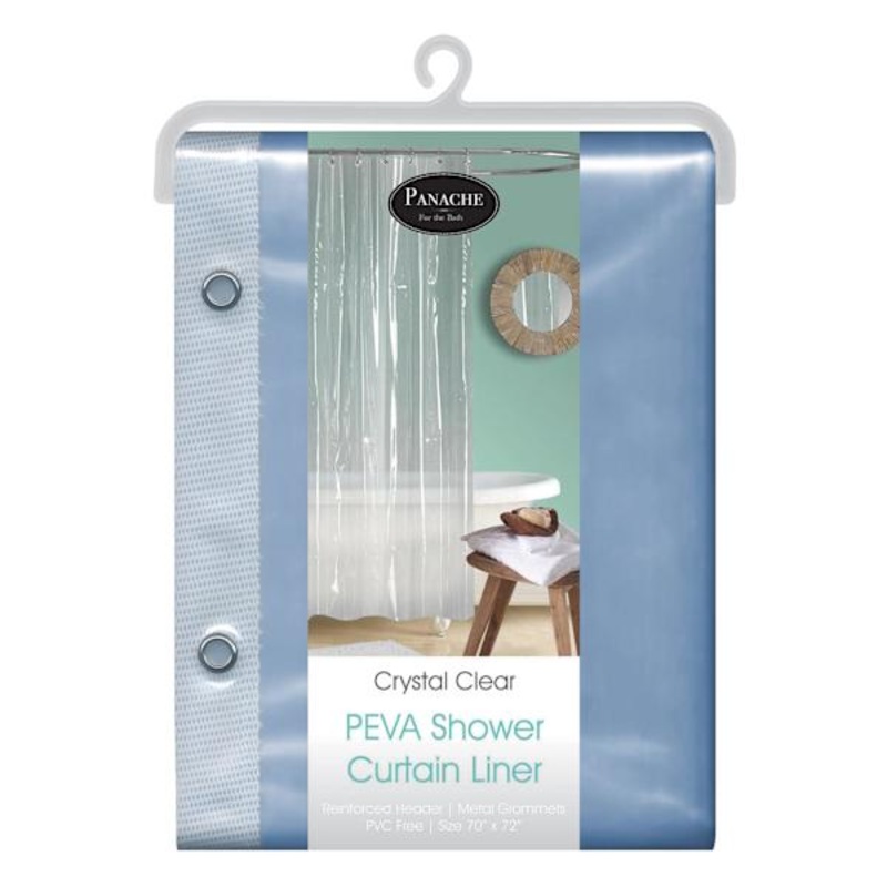 Peva 8G Clear Shower Liner, 70×72