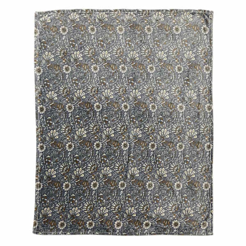 Vintage Floral Micro Plush Throw Blanket, 50×60