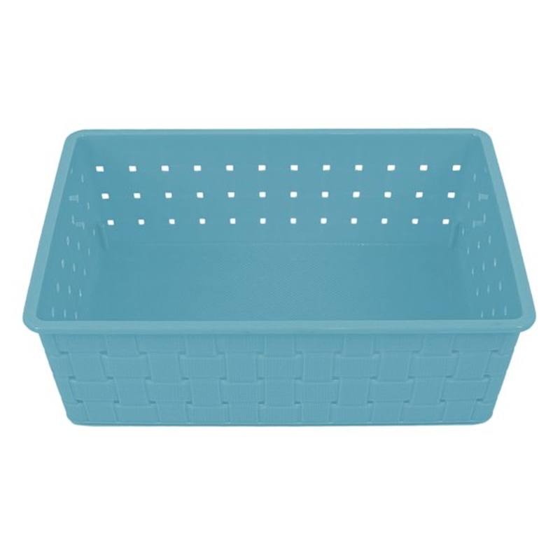 Tiny Dreamers Angel Blue Strap Design Weave Basket, Extra Small