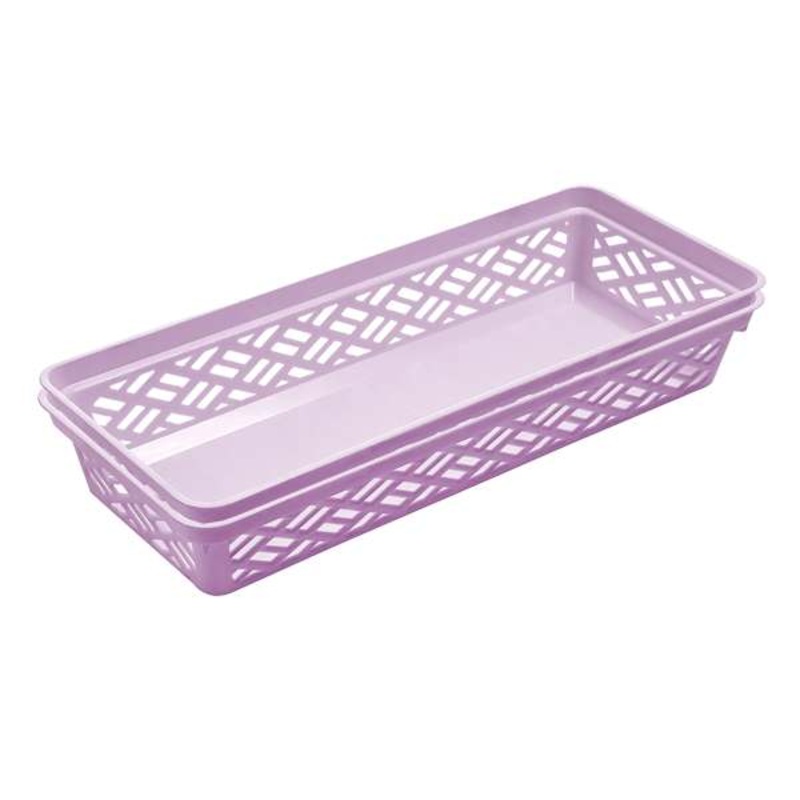 2-Pack Purple Brickor Storage Trays, Large