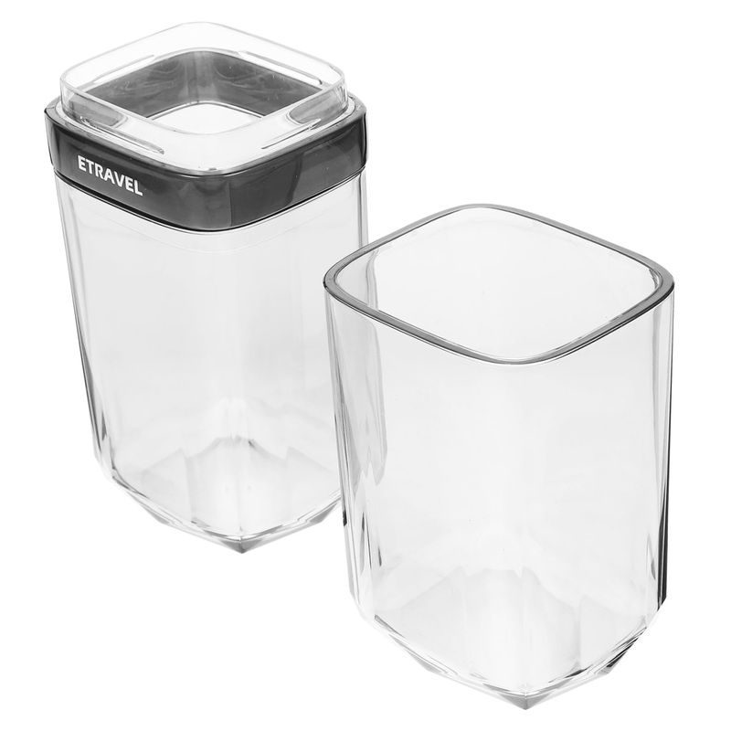 Amosfun Storage Box for toothbrushes Transparent toothpaste carrier Travel bathing room cup toothbrush carrier Travel toothpaste-etui baby bathing eyes suitcase ABS removable