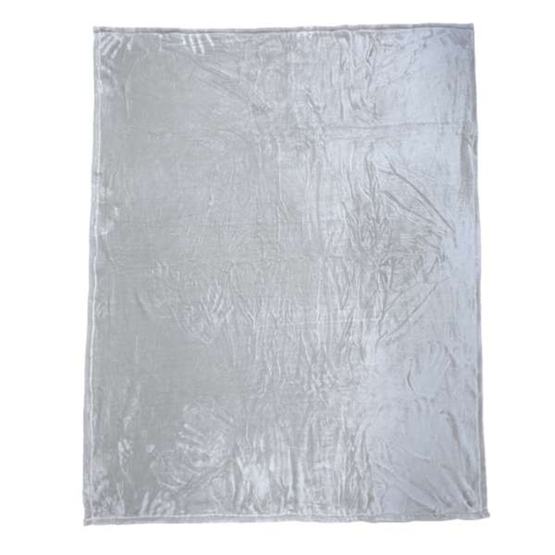 Taupe Micro-Plush Throw Blanket, 50×60