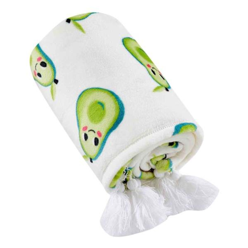 Tiny Dreamers Avocado Throw Blanket, 50×60