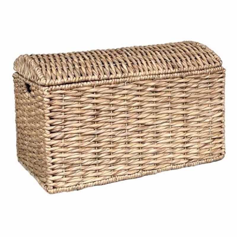 Water Hyacinth Storage Trunk with Lid, Large
