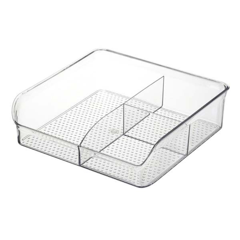 3-Section Clear Storage Bin, Large