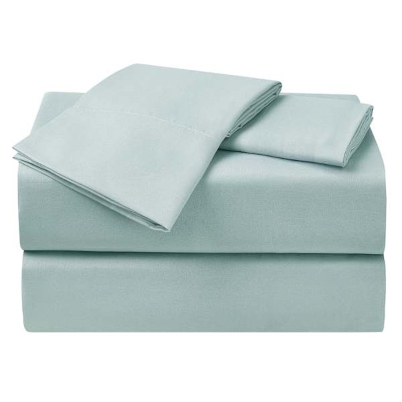 4-Piece Blue Antimicrobial Cooling Microfiber Sheet Set, Full