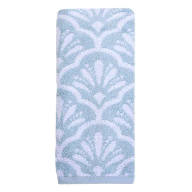 Luxury Jacquard Light Blue Hand Towel, 16×28