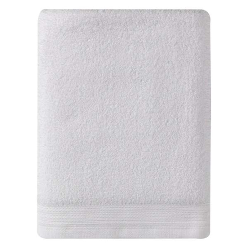 Plush Performance Solid White Bath Sheet, 35×63