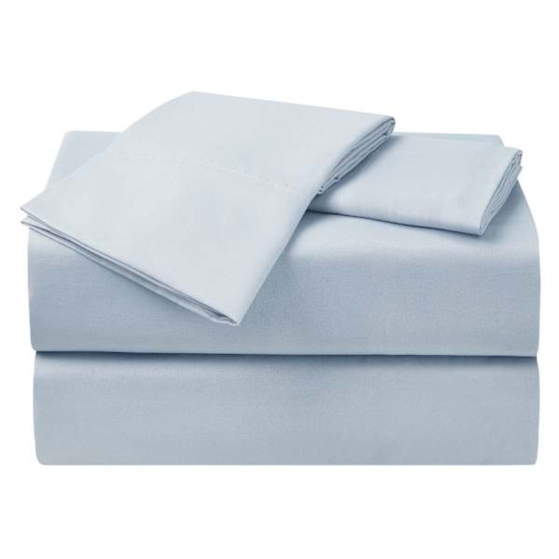 3-Piece Light Blue Cooling Microfiber Sheet Set, Twin/Twin XL