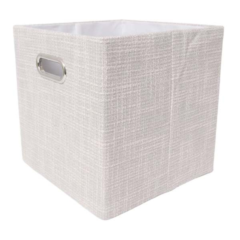 Tan Square Foldable Modular Storage Cube