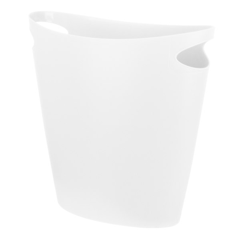 White Oval Trash Bin, 7.7l