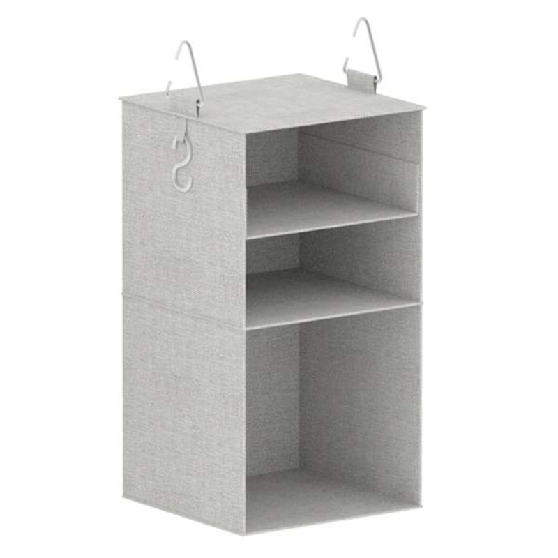 3-Shelf Adjustable Hanging Closet Organizer