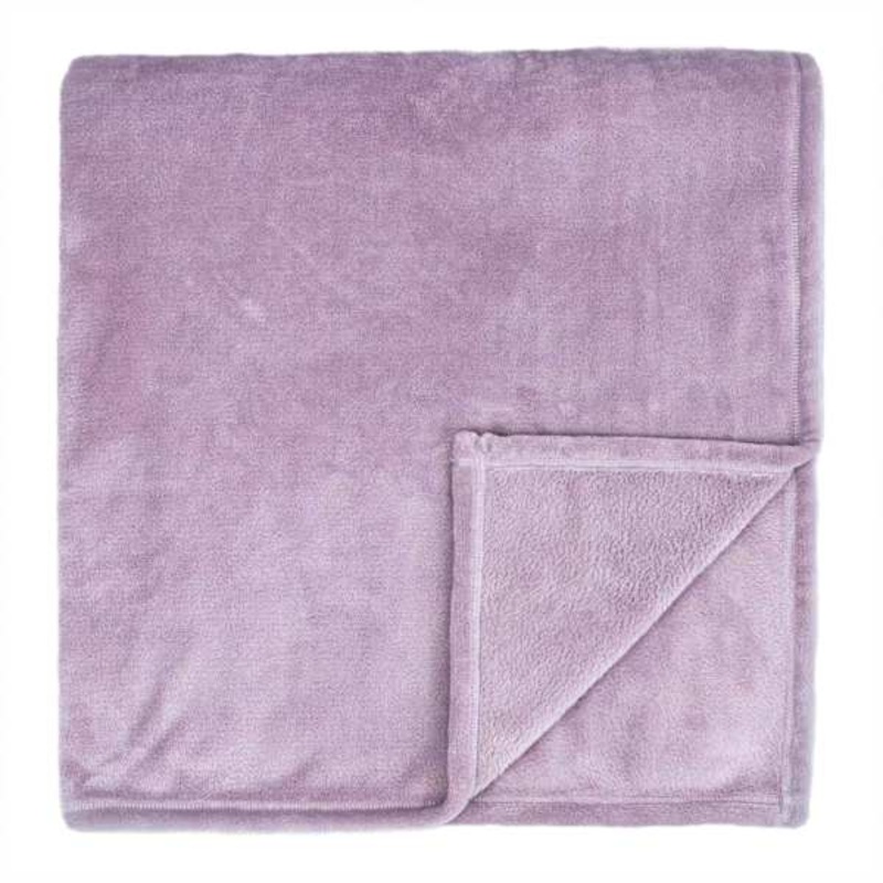 Purple Plush Bed Blanket, Full/Queen