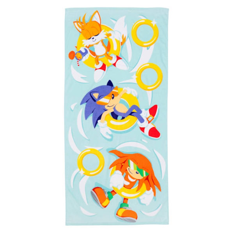 Sonic Summer Speed Kids Beach Towel, 28×58