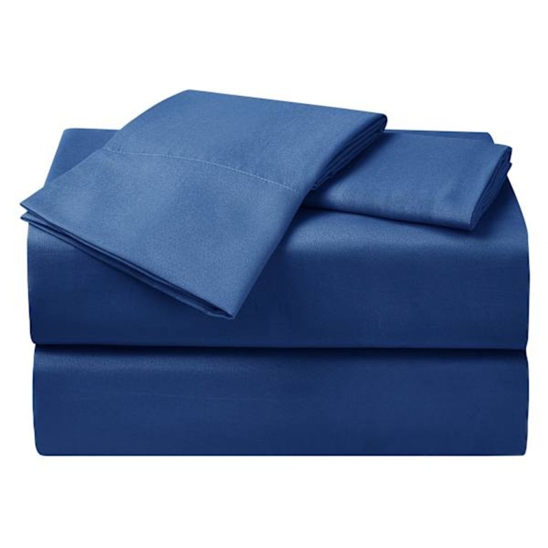 Navy Blue Microfiber Sheet Set, Full