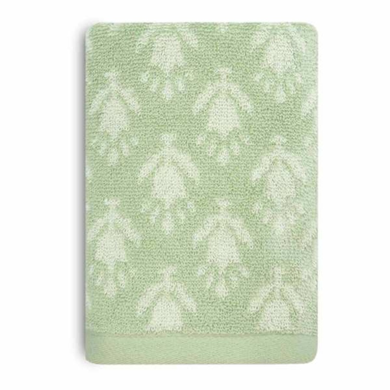 Plush Performance Sage Patterned Hand Towel, 16×28